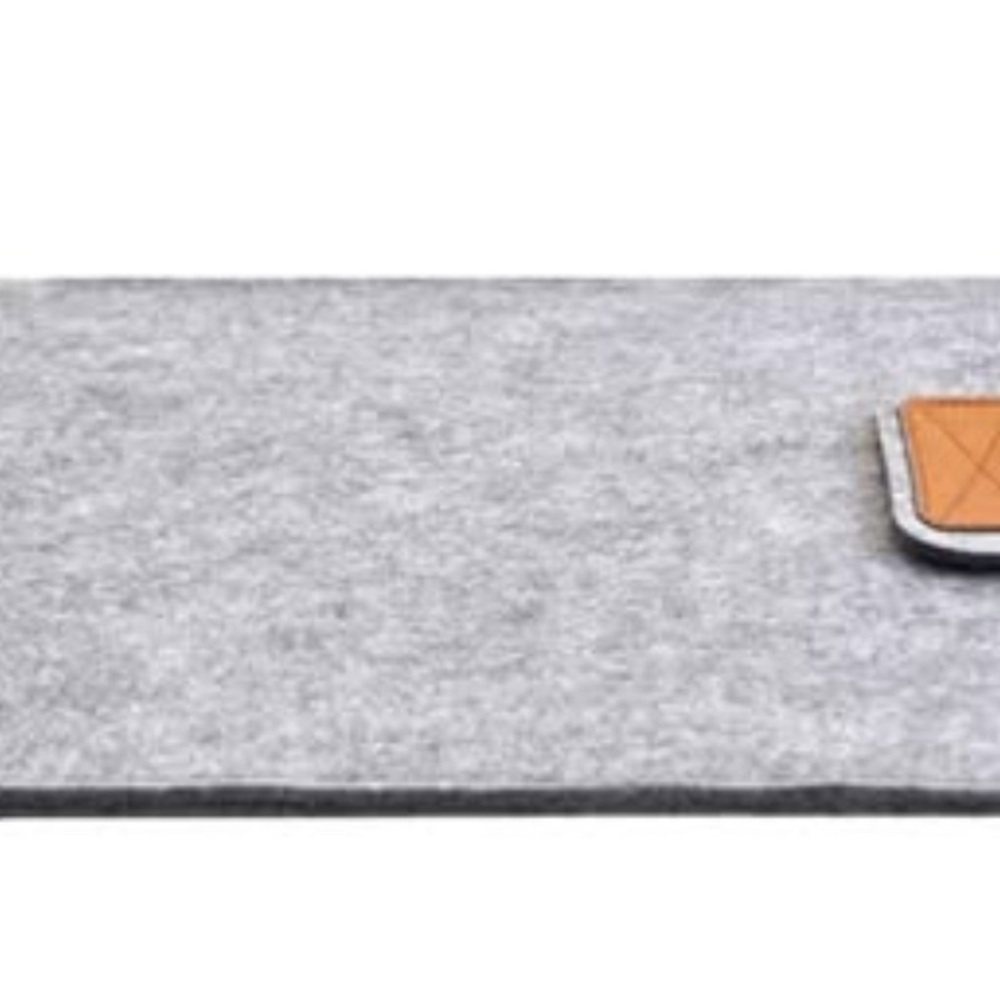 Gray Felt Laptop Sleeve